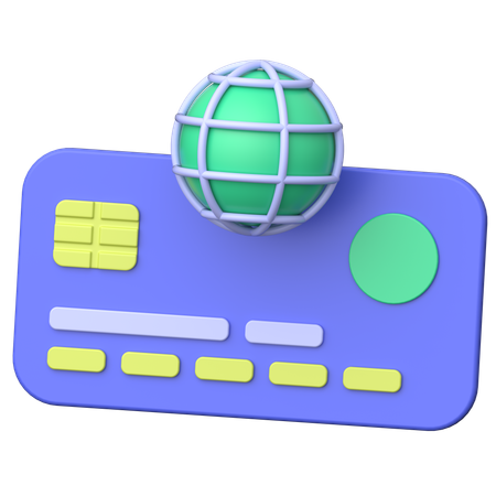 글로벌 결제  3D Icon