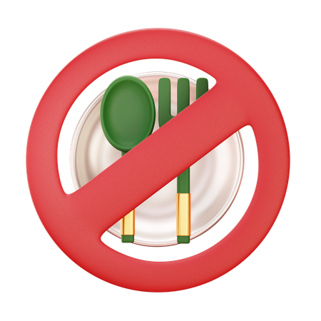 食べない  3D Icon