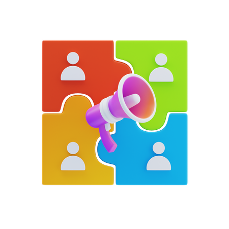 커뮤니티 빌딩  3D Icon