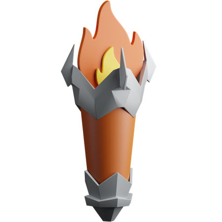 토치  3D Icon