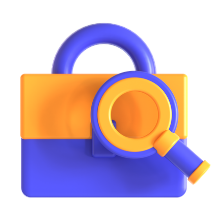 보안을 찾아  3D Icon