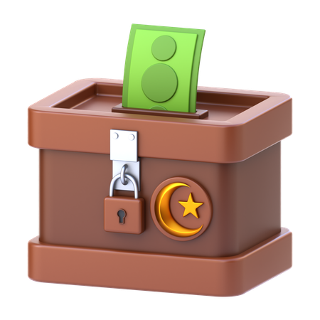 チャリティーボックス  3D Icon