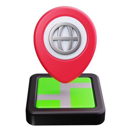 위치 마커  3D Icon