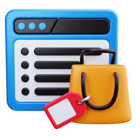 쇼핑 매장  3D Icon