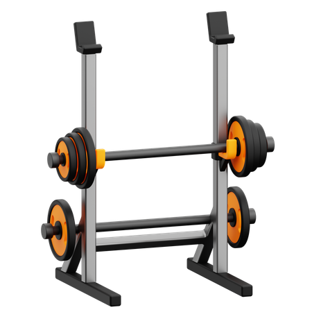 スクワットラック  3D Icon