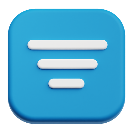 テキストを中央揃えにする  3Dアイコン