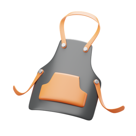 이발사 앞치마  3D Icon