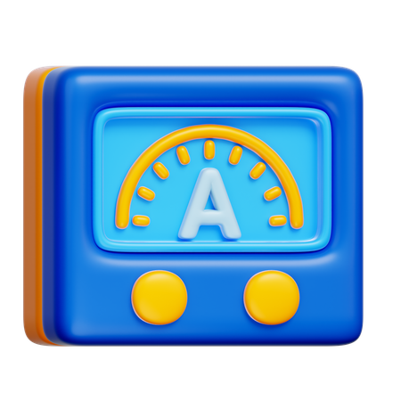 電気メーター  3D Icon
