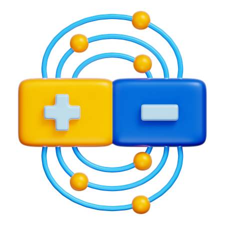 磁場  3D Icon