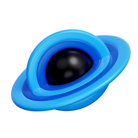 ブラックホール  3D Icon