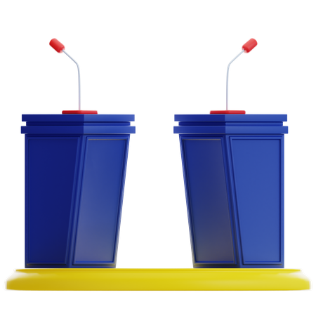 討論ステージ  3D Icon