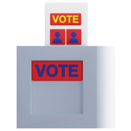 投票箱  3D Icon