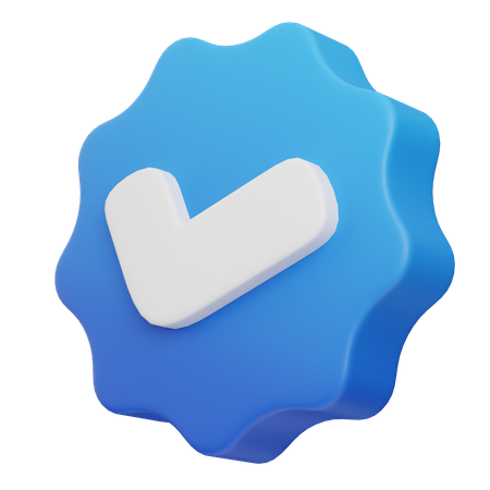 認証バッジ  3D Icon