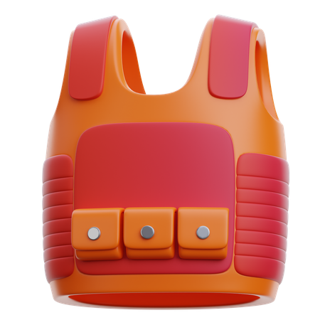 방탄 조끼  3D Icon