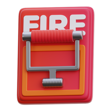 警報レバー  3D Icon