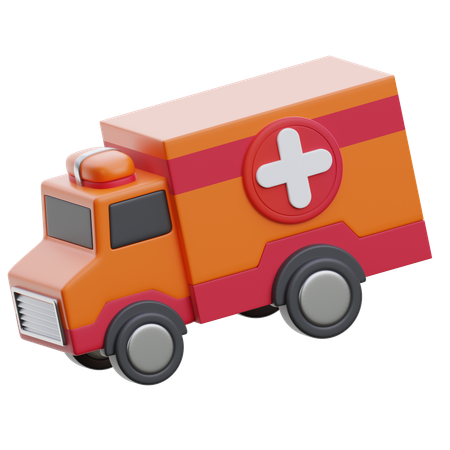 救急車  3D Icon