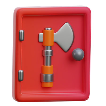 斧による救助と対応  3D Icon