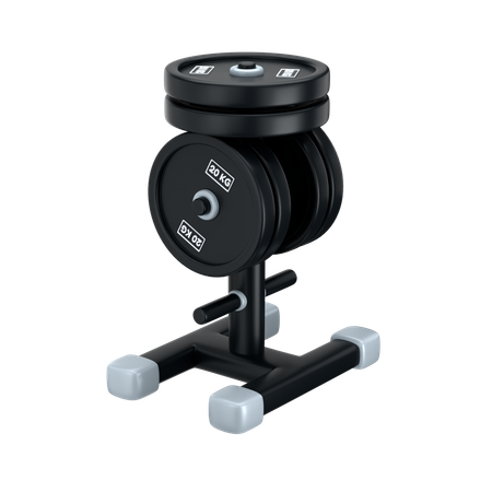 皿を持って立つ  3D Icon