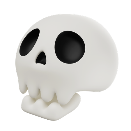 귀여운 해골  3D Icon