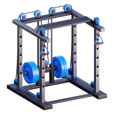 ハックスクワットラック  3D Icon