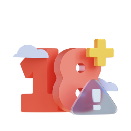 成人向けコンテンツ  3D Icon