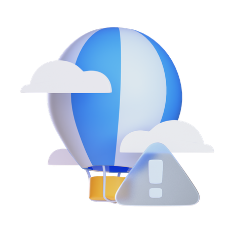航空配達警報  3D Icon