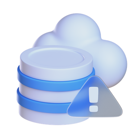 データベースアラート  3D Icon