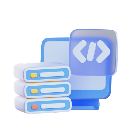 データベースサーバー  3D Icon