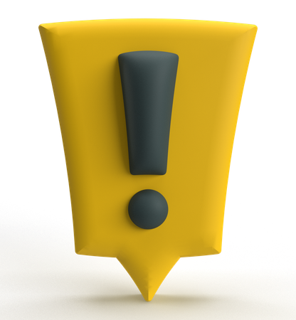 느낌표  3D Icon