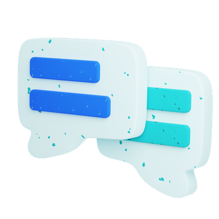 채팅  3D Icon