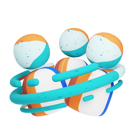 グループ  3D Icon