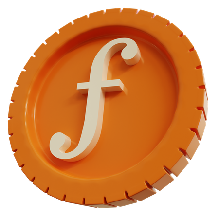 네덜란드 길더 동전  3D Icon