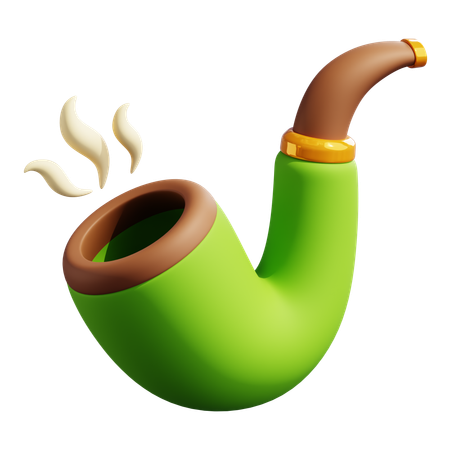 喫煙用パイプ  3D Icon