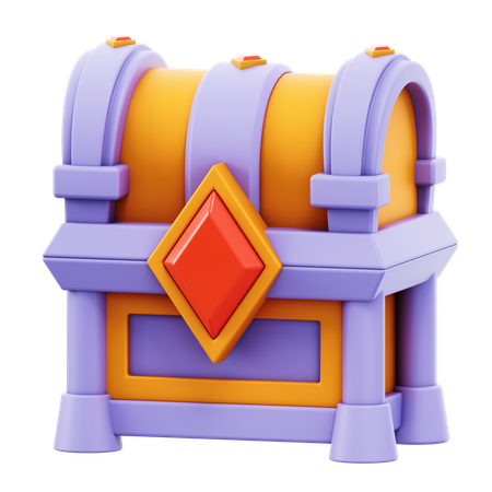 크리스탈 상자  3D Icon