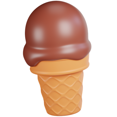 아이스크림 콘  3D Icon