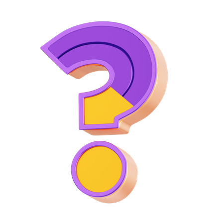疑問符  3Dアイコン