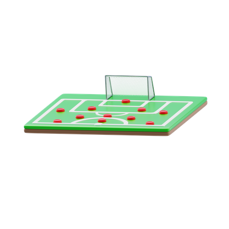 選手のフィールドポジション  3D Icon