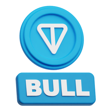 トンコインブル  3D Icon