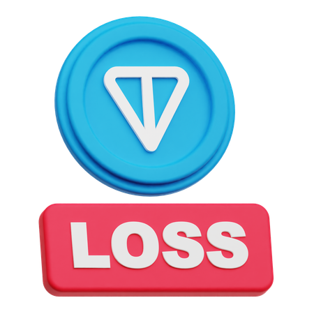 トンコイン損失  3D Icon