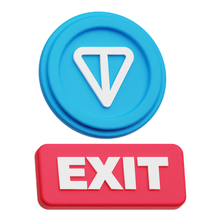 トンコイン出口  3D Icon