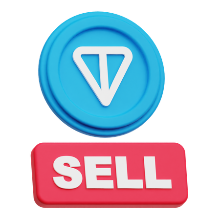 トンコイン売り  3D Icon