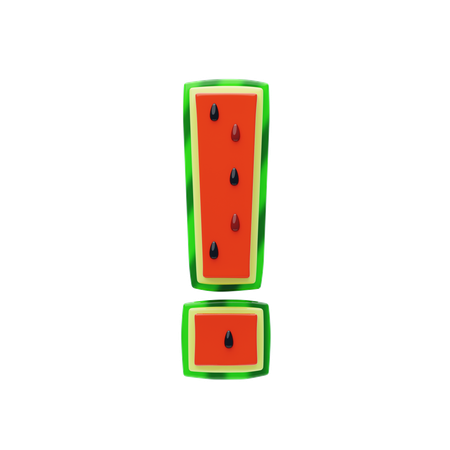 느낌표  3D Icon