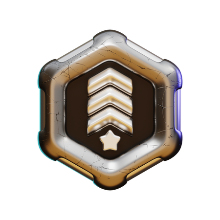 第三レベルのバッジ  3D Icon