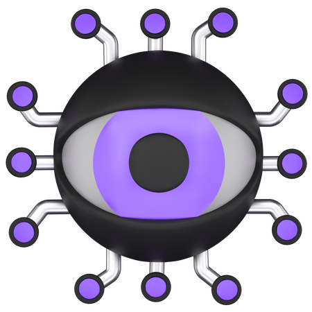 아이 눈  3D Icon