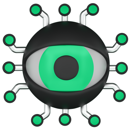 아이 눈  3D Icon