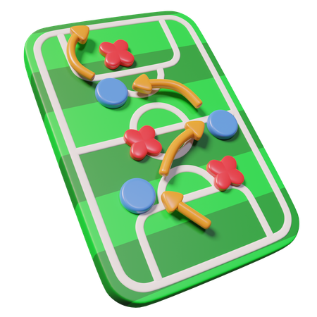 サッカー戦略  3D Icon