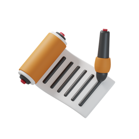 닌자 스크롤  3D Icon