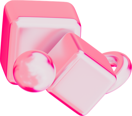 무작위 모양  3D Icon
