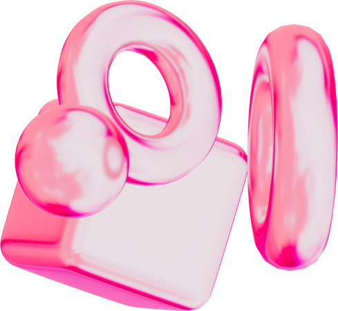 무작위 모양  3D Icon