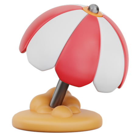 ビーチパラソル  3D Icon